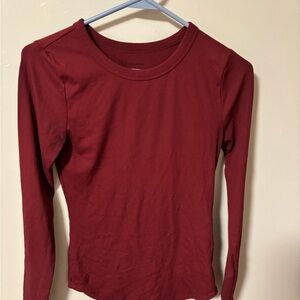 No Boundaries Vibrant Red Ribbed Top